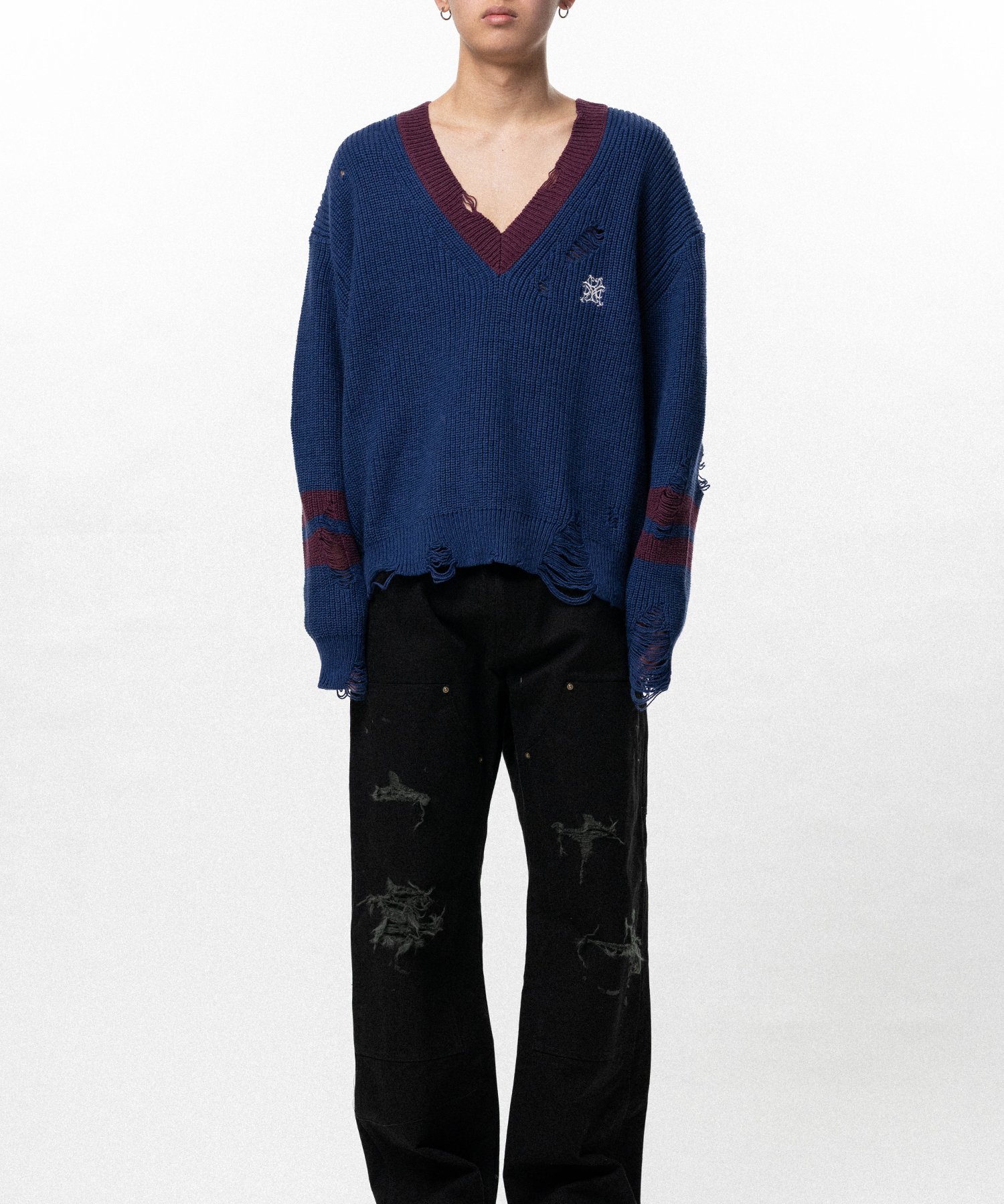 School V-neck Sweater