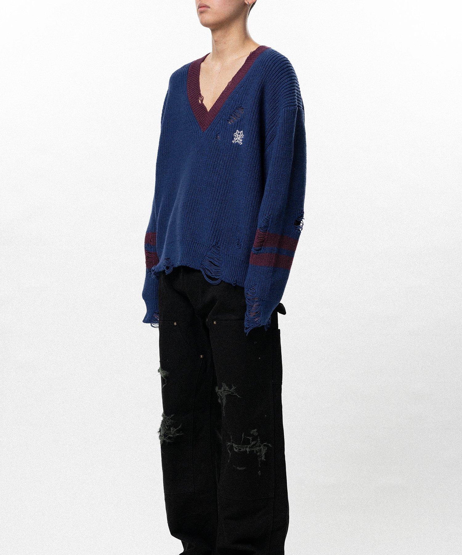 School V-neck Sweater