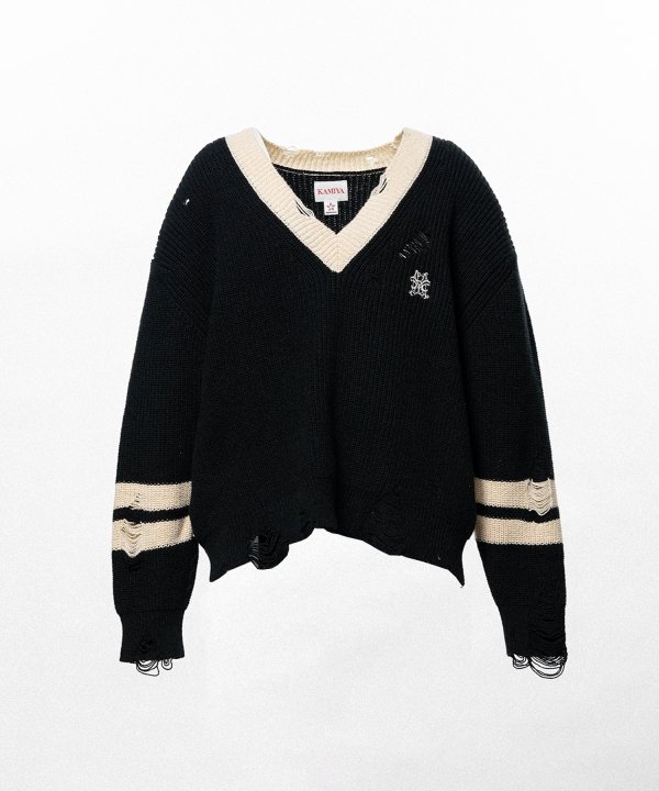 School V-neck Sweater