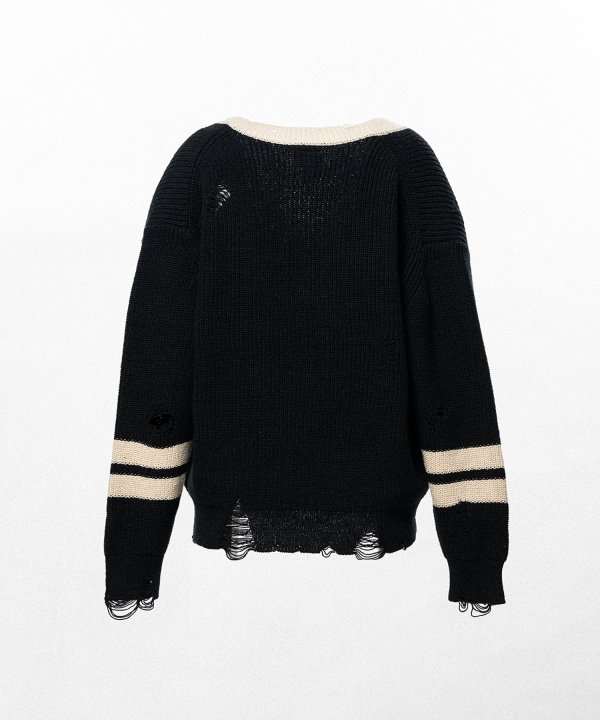 School V-neck Sweater