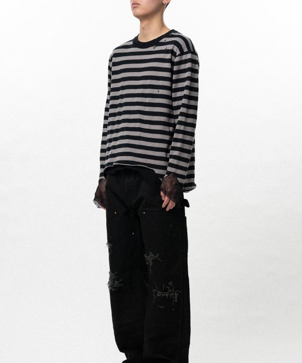 Layered Horizontal Striped Knit