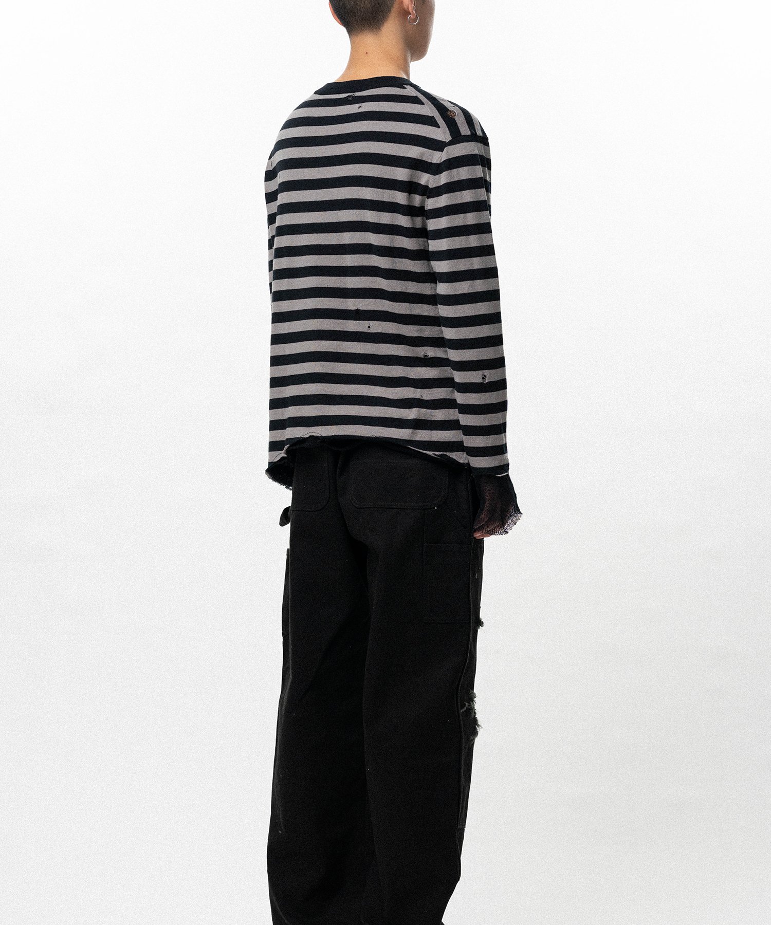 Layered Horizontal Striped Knit