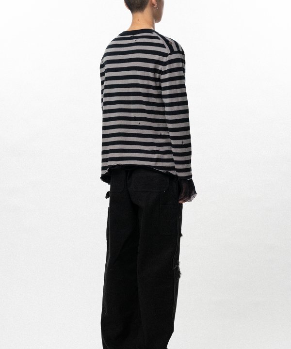 Layered Horizontal Striped Knit