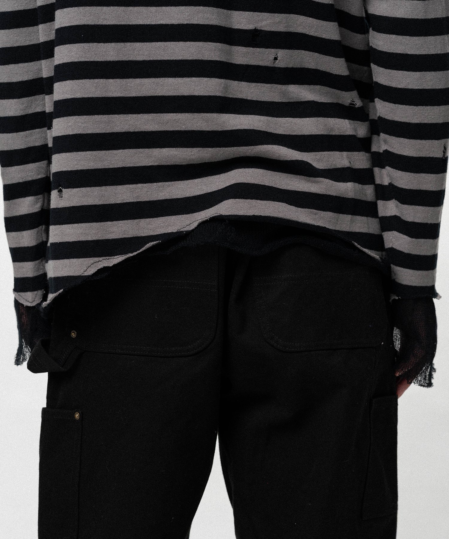 Layered Horizontal Striped Knit