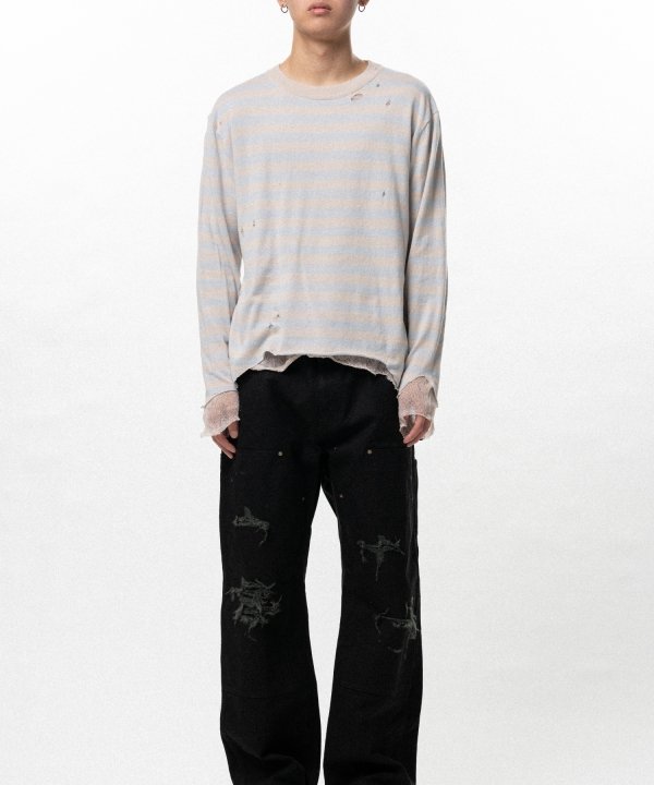 Layered Horizontal Striped Knit