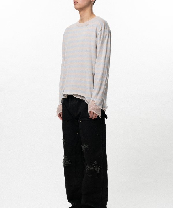 Layered Horizontal Striped Knit