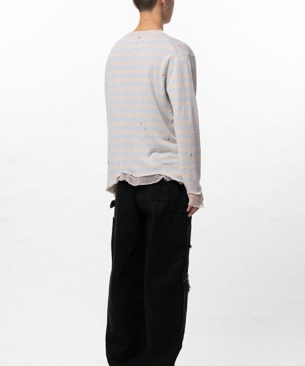 Layered Horizontal Striped Knit