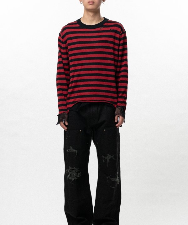 Layered Horizontal Striped Knit