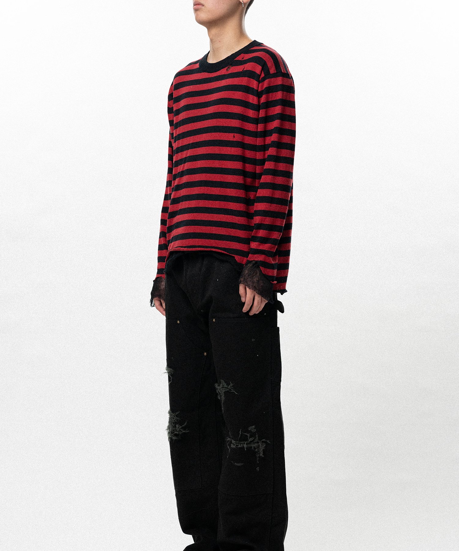 Layered Horizontal Striped Knit