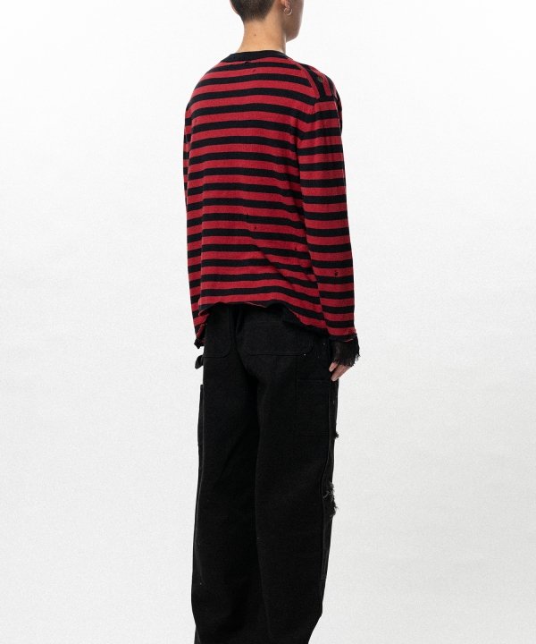 Layered Horizontal Striped Knit
