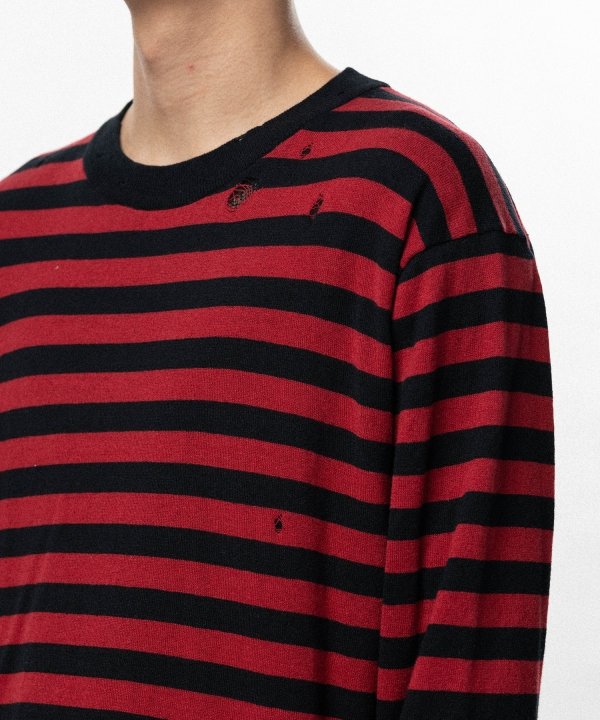 Layered Horizontal Striped Knit