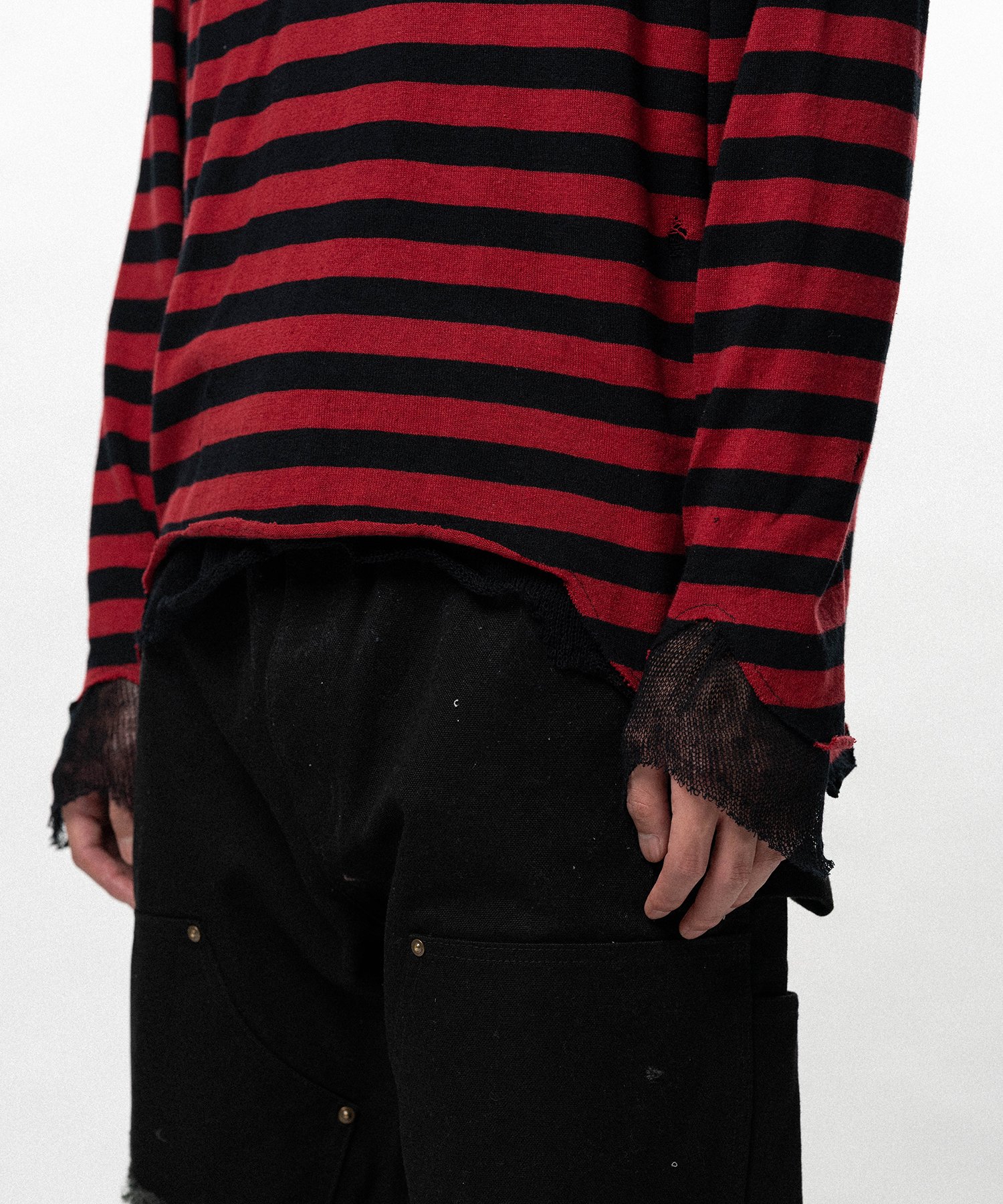 Layered Horizontal Striped Knit