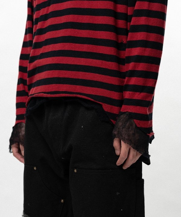 Layered Horizontal Striped Knit