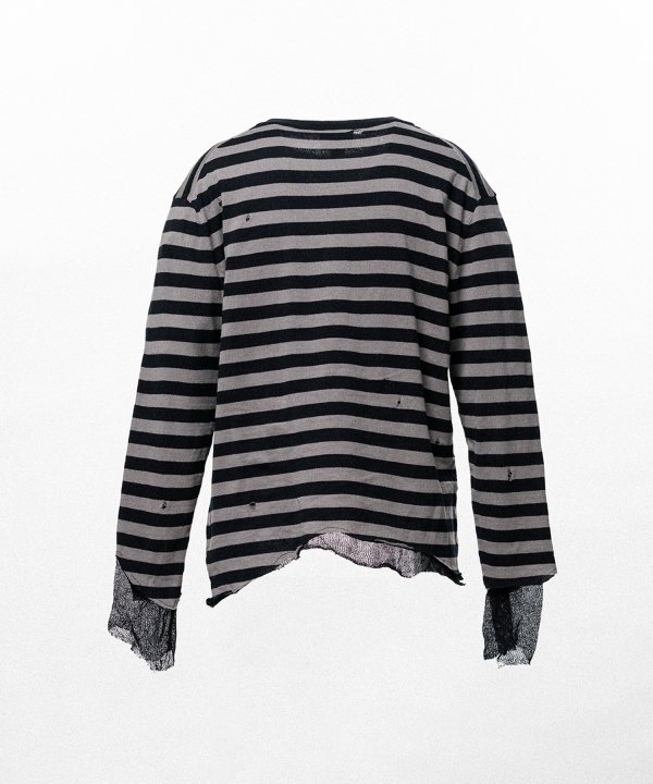 Layered Horizontal Striped Knit