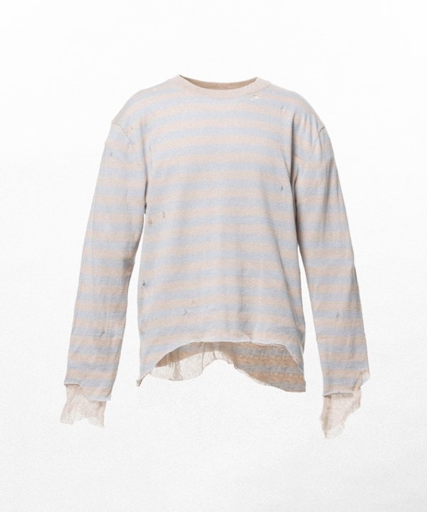 Layered Horizontal Striped Knit