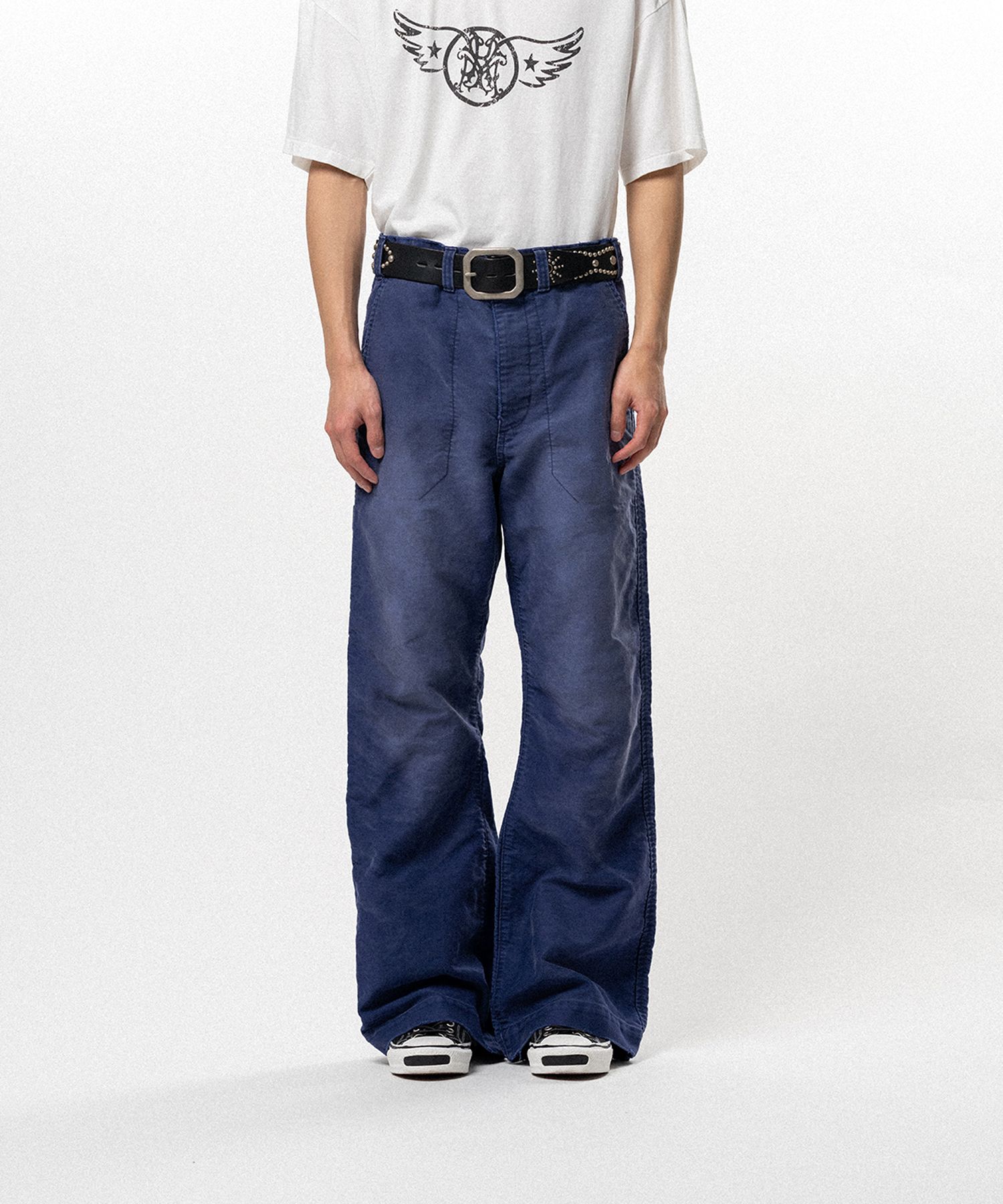 Distressed Moleskin Work Pants