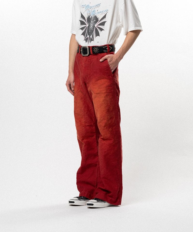 Distressed Moleskin Work Pants