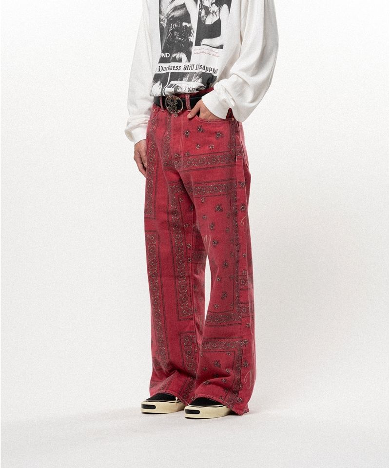 Bandana Print Jeans