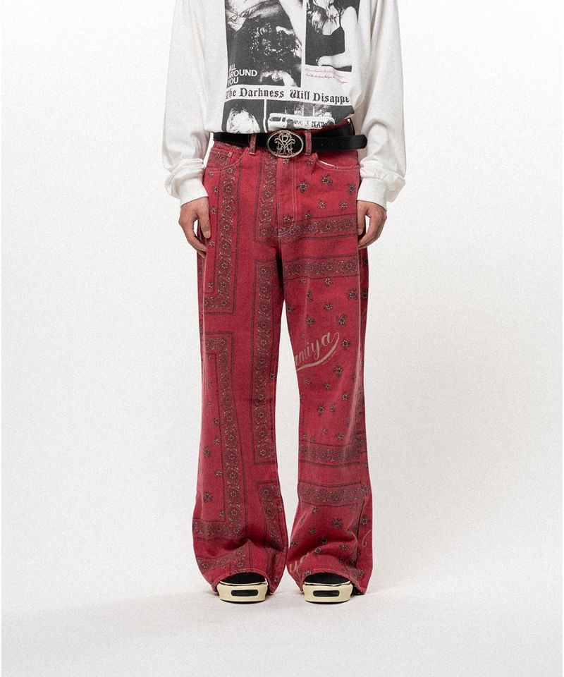 Bandana Print Jeans