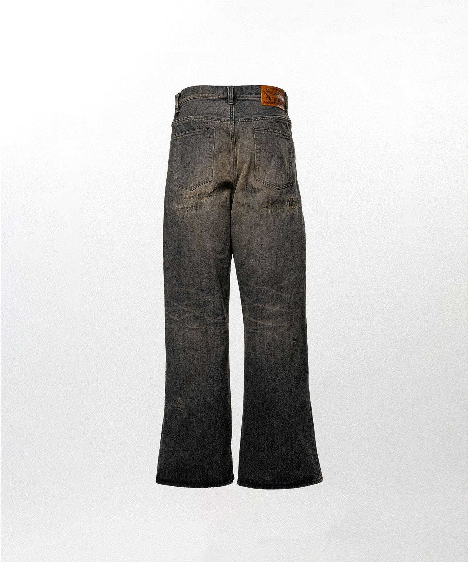 BORO Bootcut Wide Denim Pants