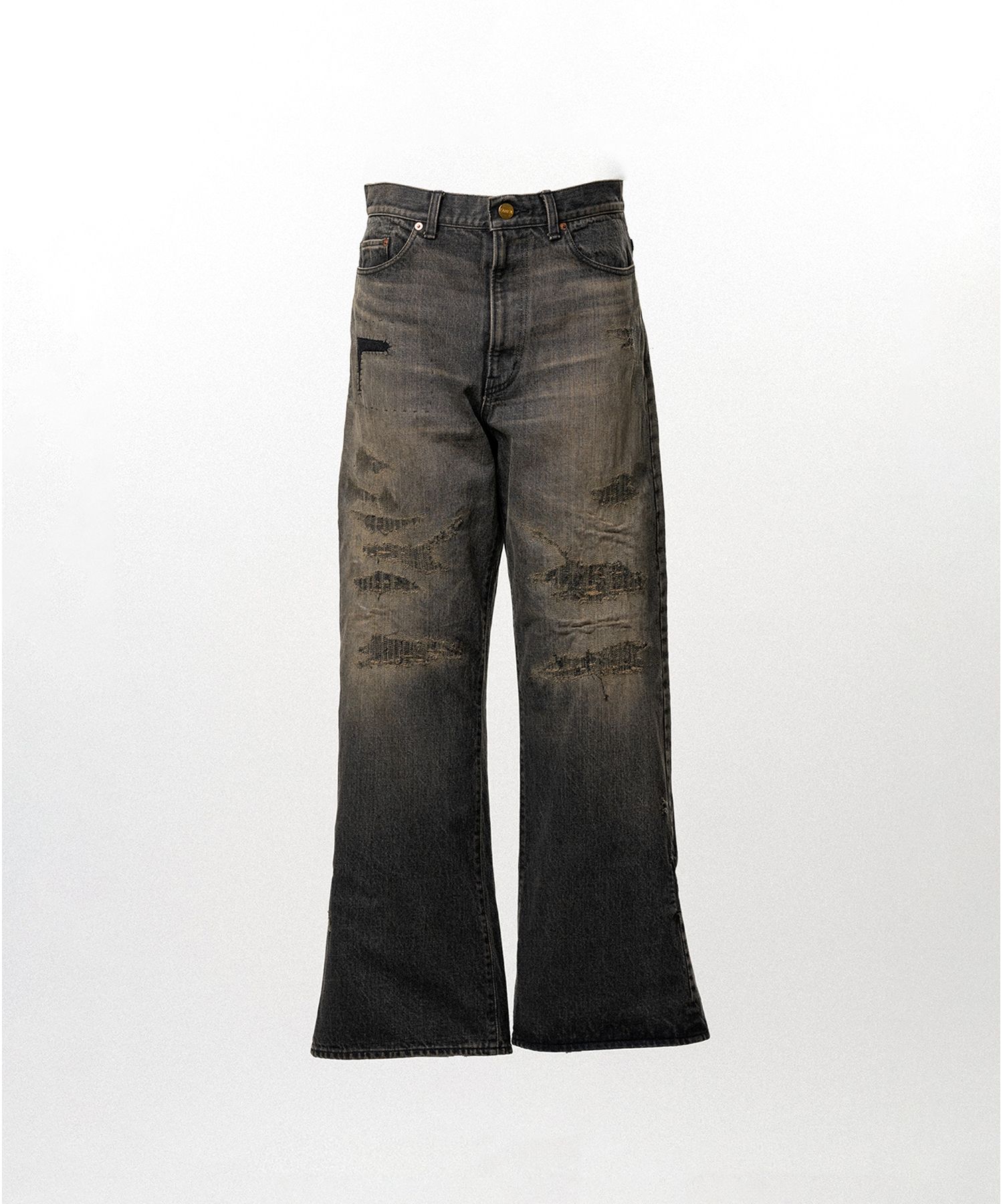 BORO Bootcut Wide Denim Pants