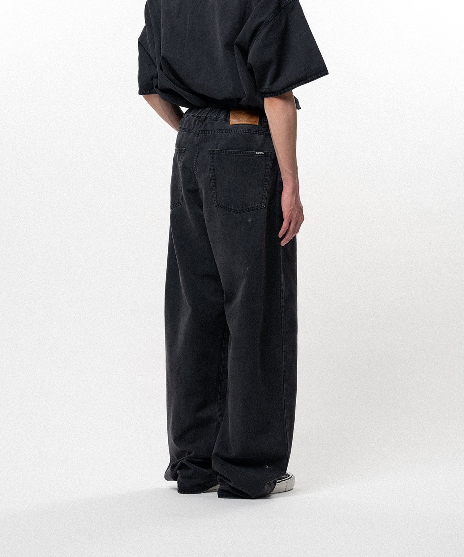 Tencel Denim Wide Denim Pants