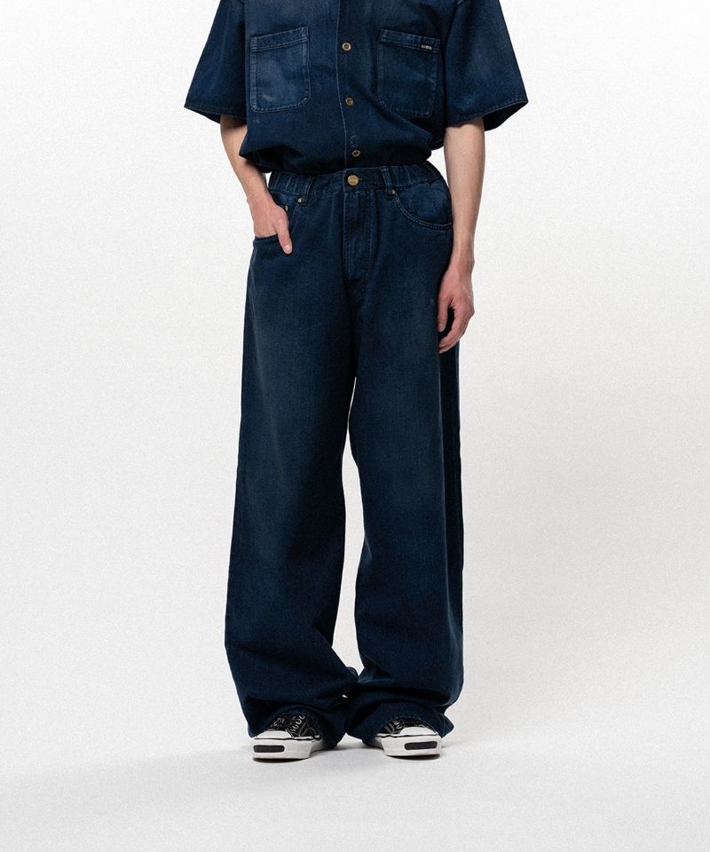Tencel Denim Wide Denim Pants