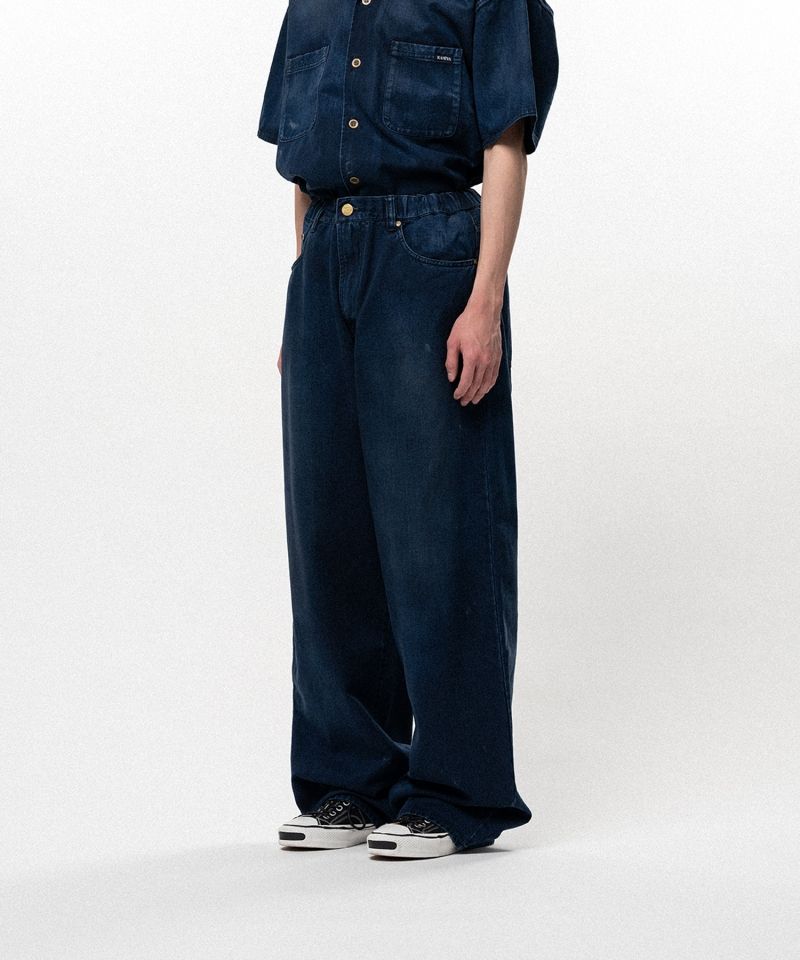 Tencel Denim Wide Denim Pants