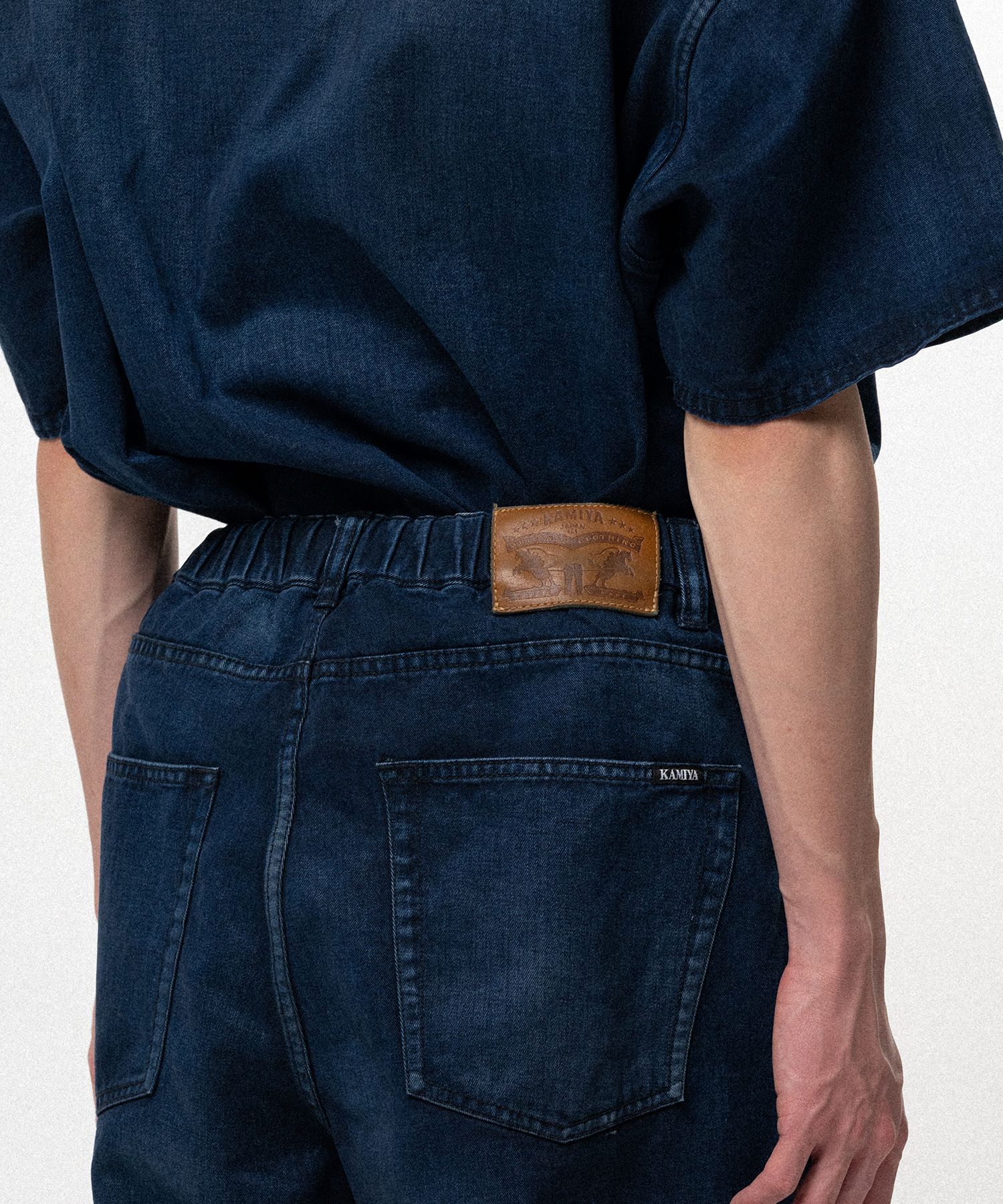 Tencel Denim Wide Denim Pants