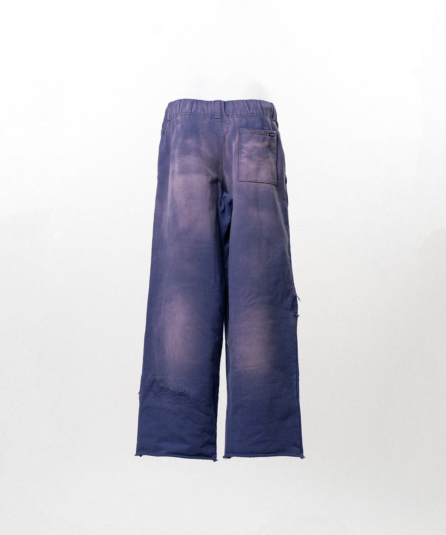 Repaired Name Patch Wide Sweat Pants