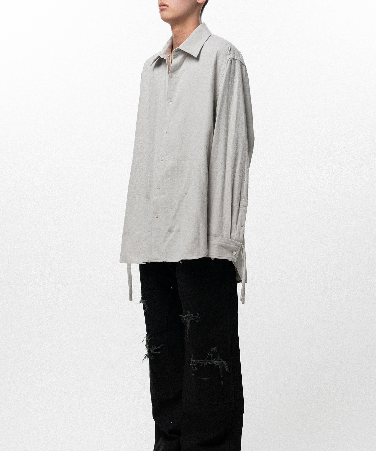 Ash Fade Drawstring Cuff Shirt