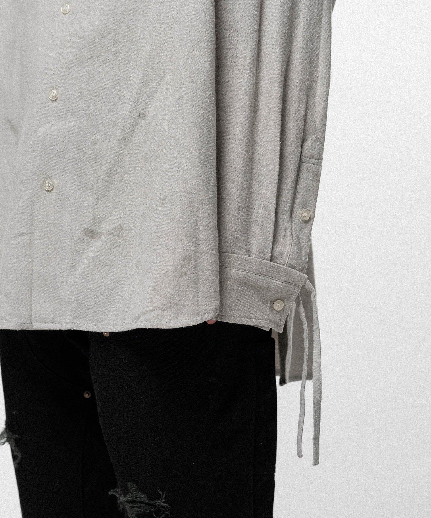 Ash Fade Drawstring Cuff Shirt