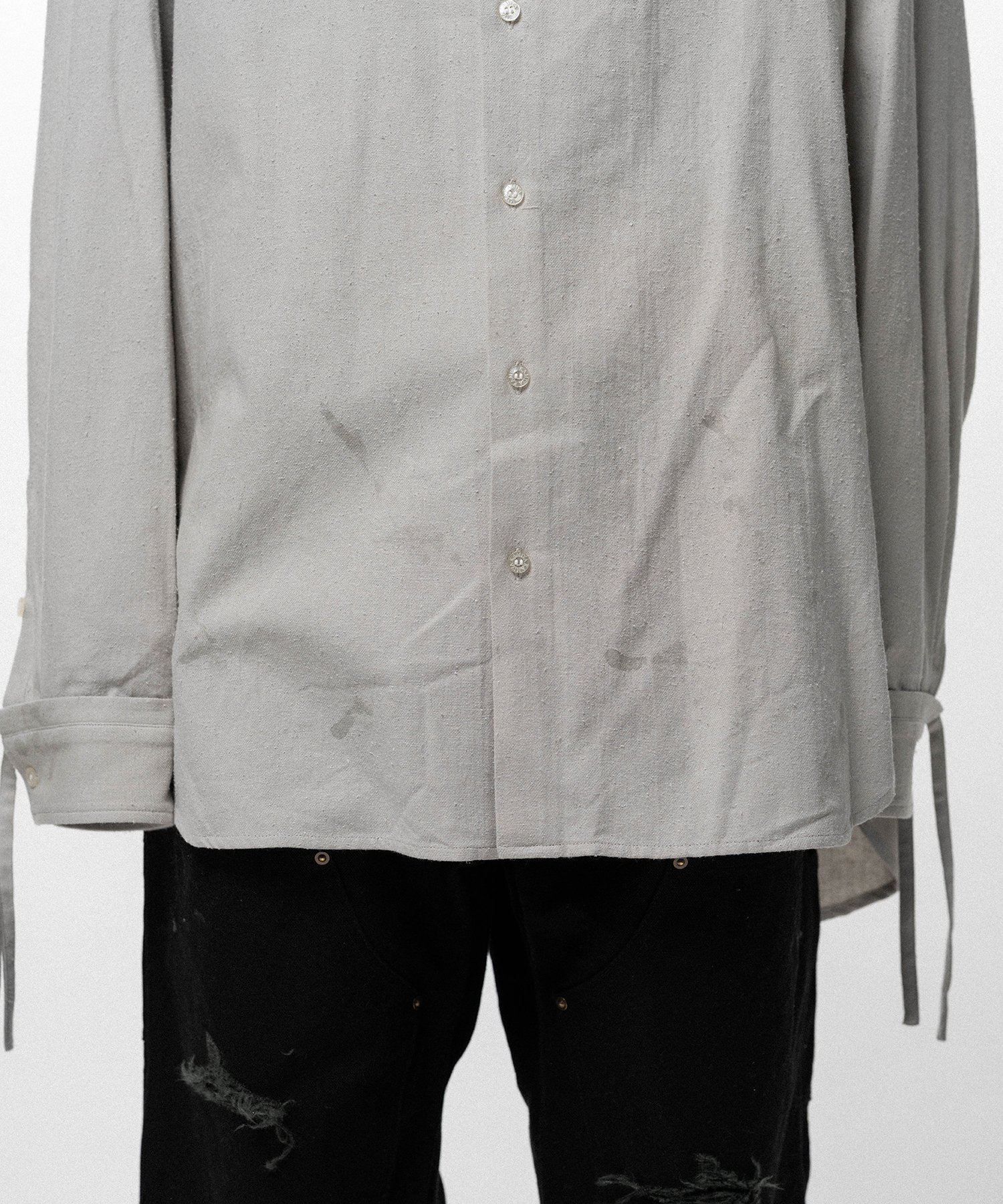 Ash Fade Drawstring Cuff Shirt