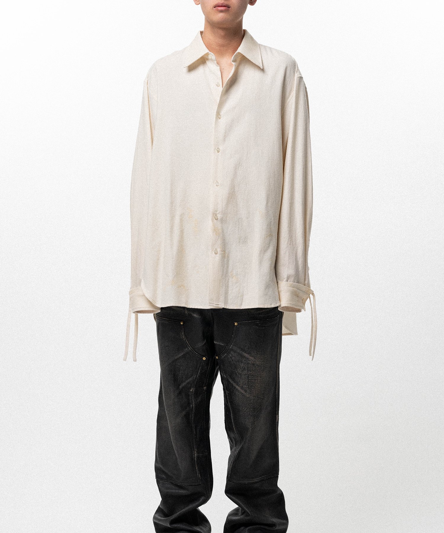 Ash Fade Drawstring Cuff Shirt