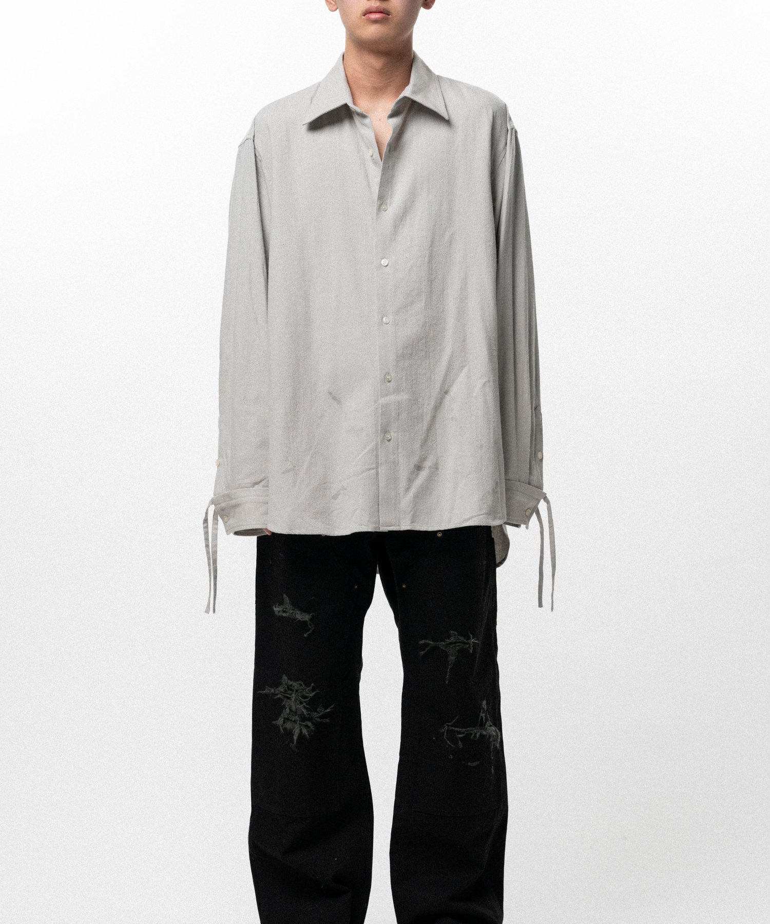 Ash Fade Drawstring Cuff Shirt