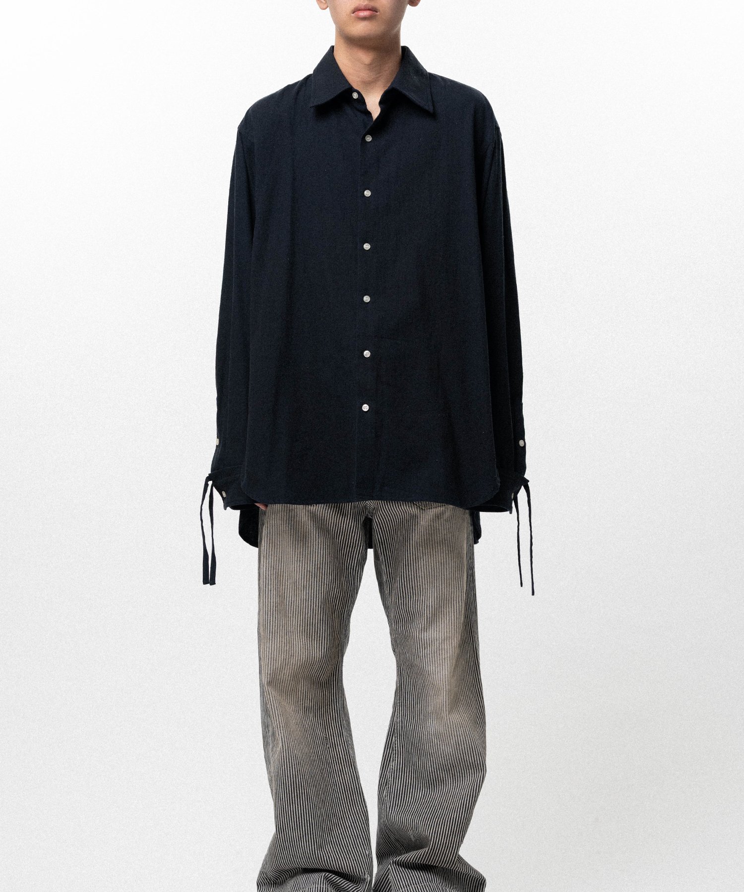 Ash Fade Drawstring Cuff Shirt