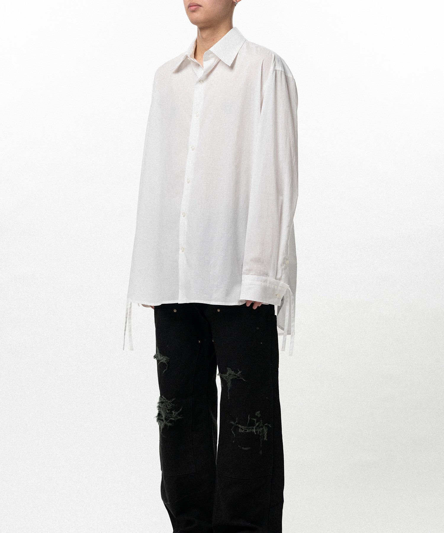 Drawstring Cuff Shirt