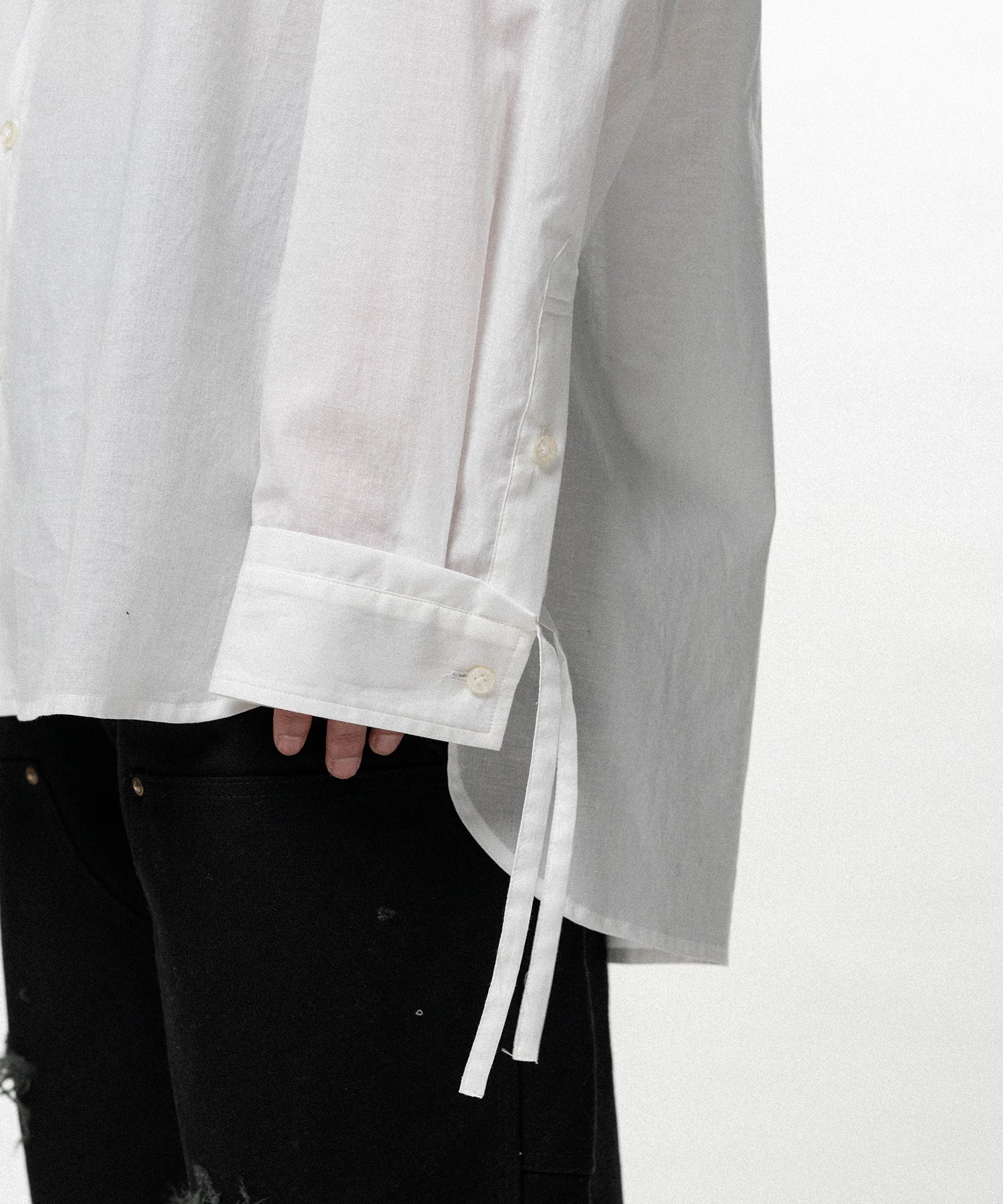 Drawstring Cuff Shirt