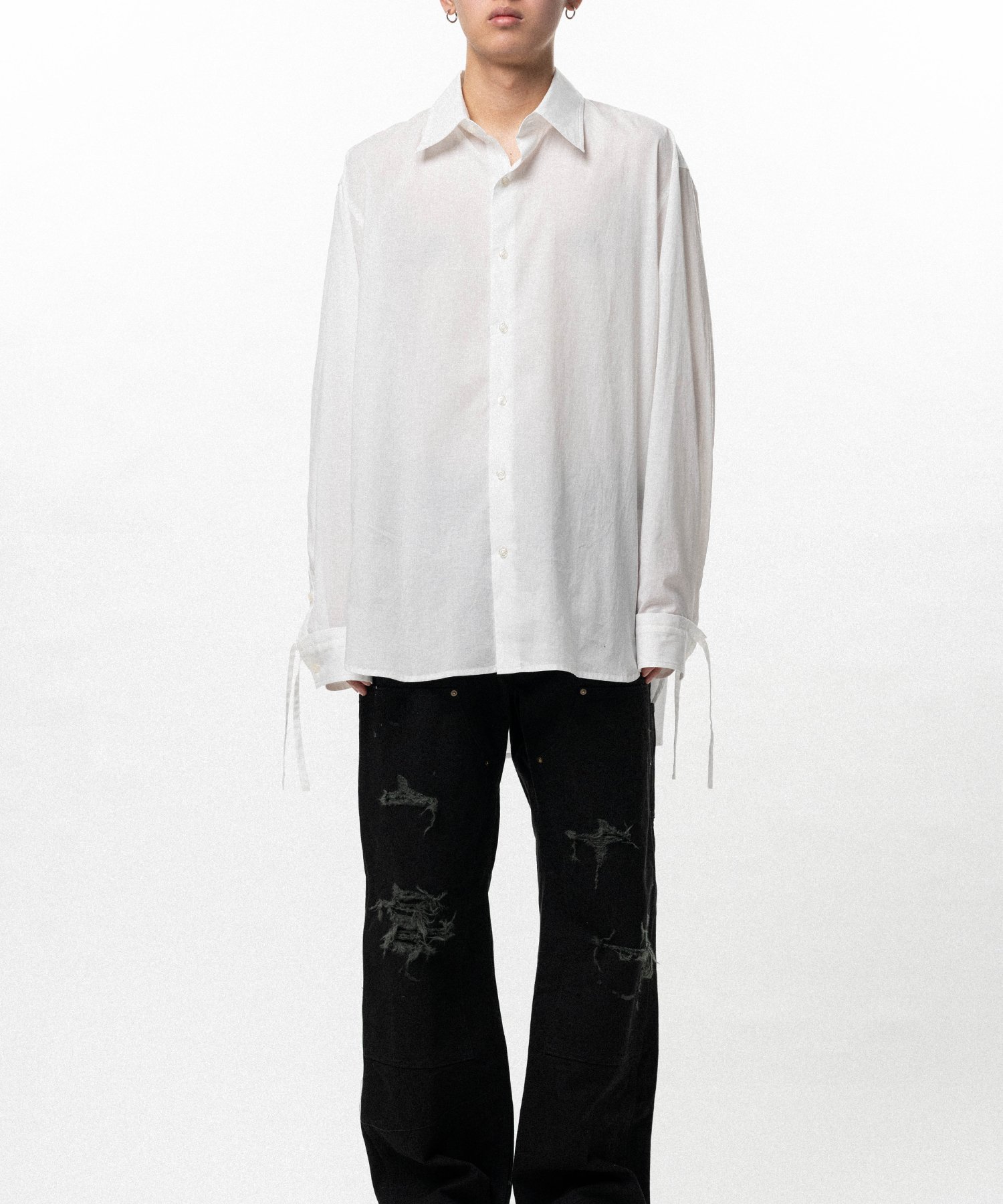 Drawstring Cuff Shirt