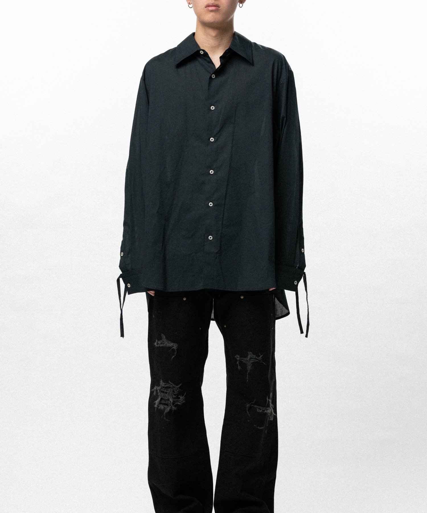 Drawstring Cuff Shirt