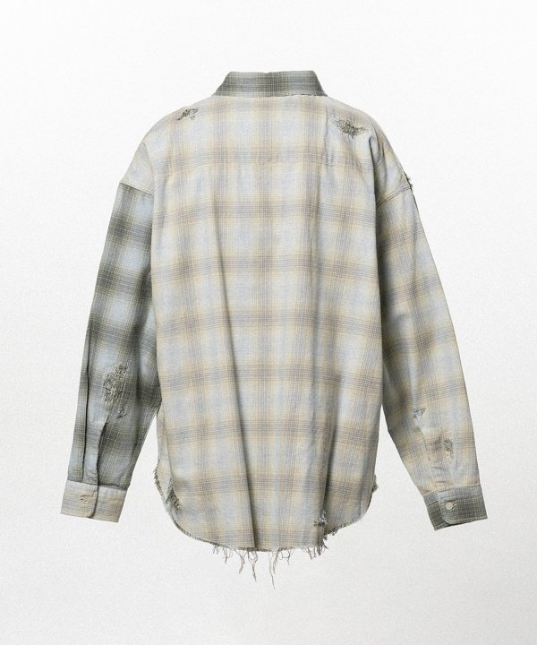 Repaired Crazy Checked Shirt