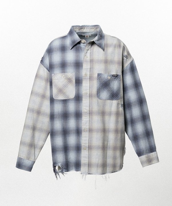 Repaired Crazy Checked Shirt