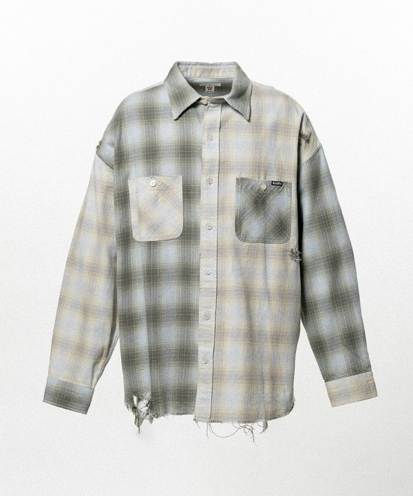 Repaired Crazy Checked Shirt