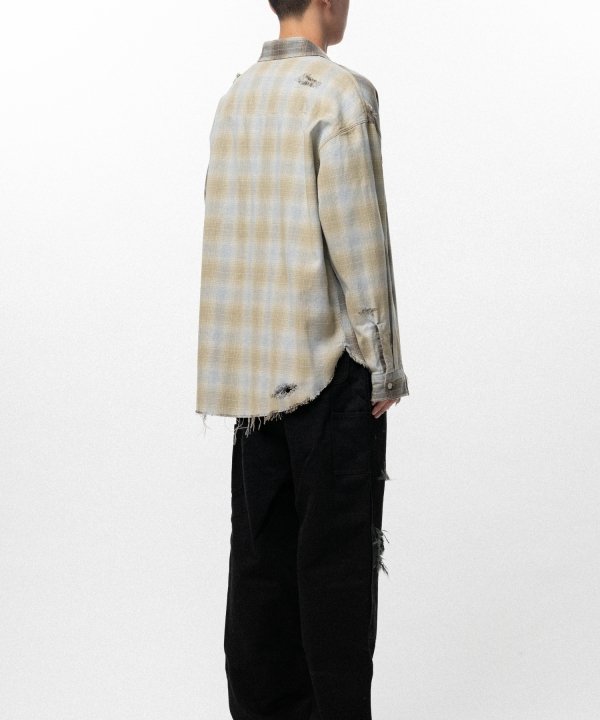 Repaired Crazy Checked Shirt