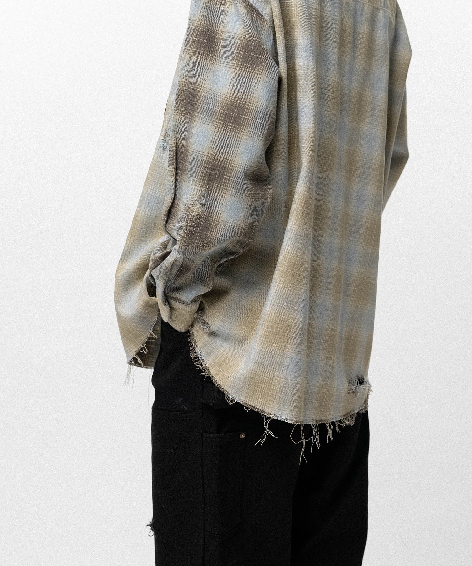 Repaired Crazy Checked Shirt