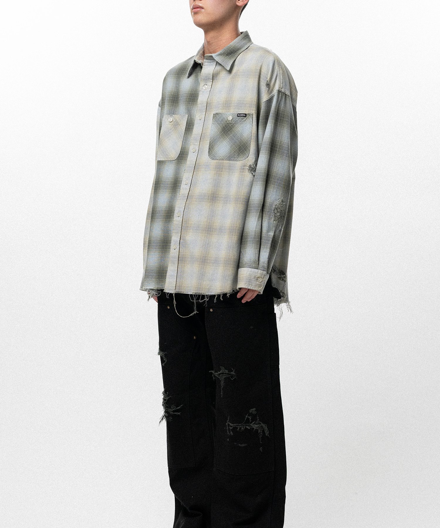 Repaired Crazy Checked Shirt