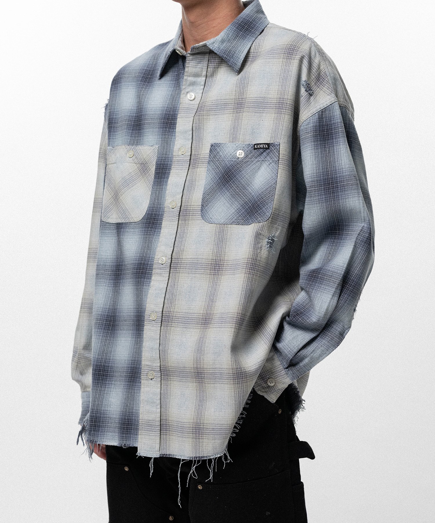 Repaired Crazy Checked Shirt
