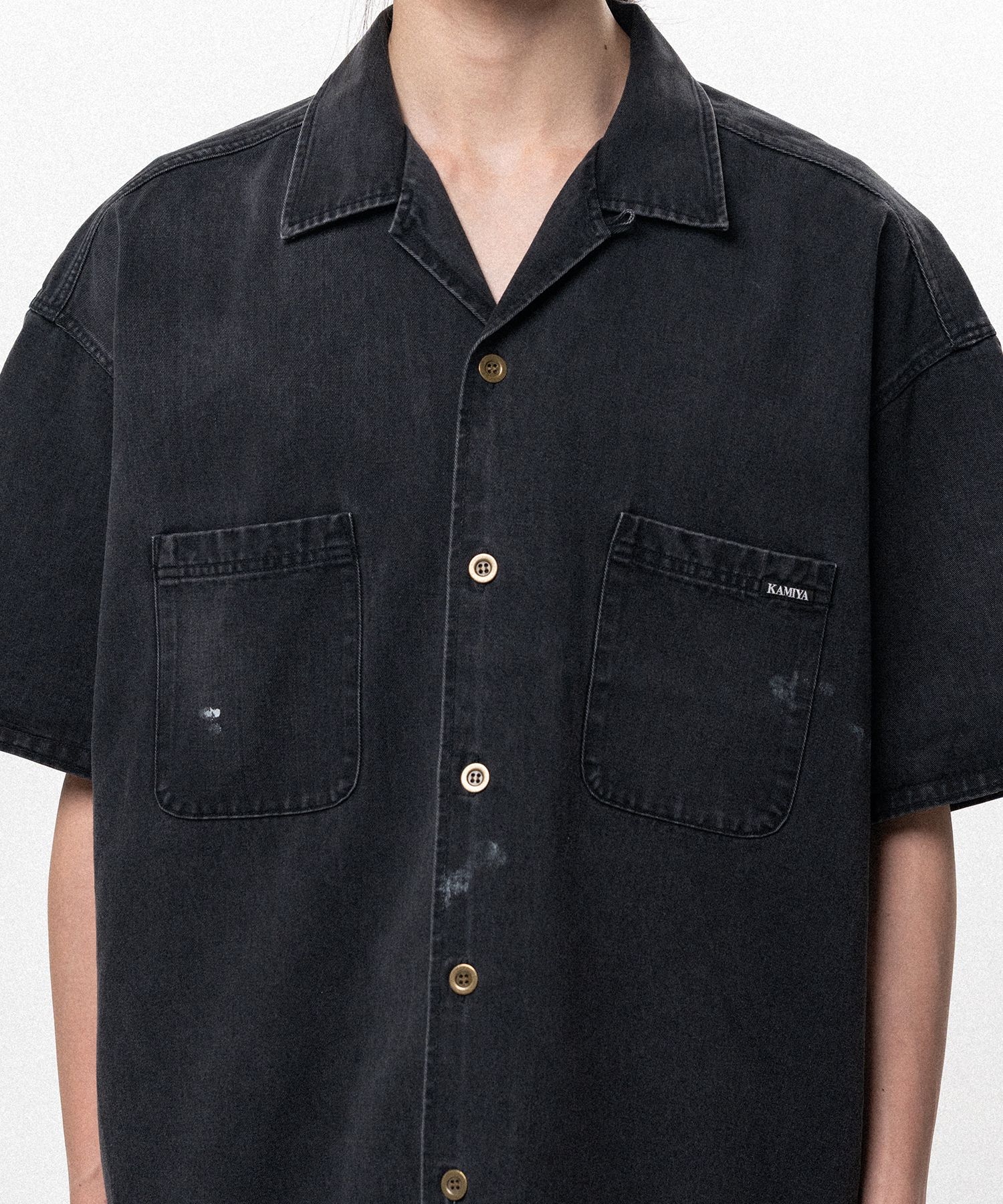 Tencel Denim Short Sleeve Work Shirt
