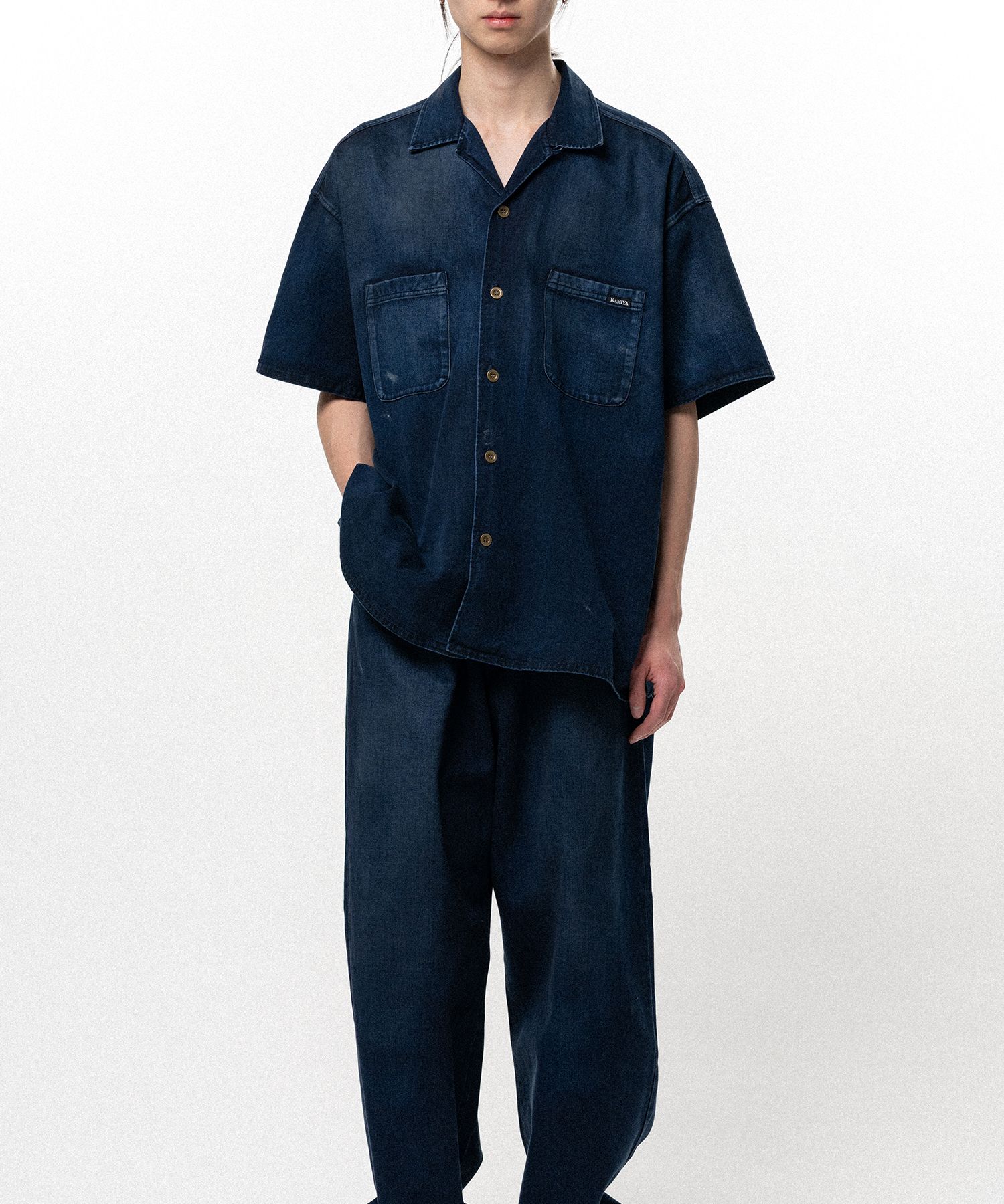 Tencel Denim Short Sleeve Work Shirt
