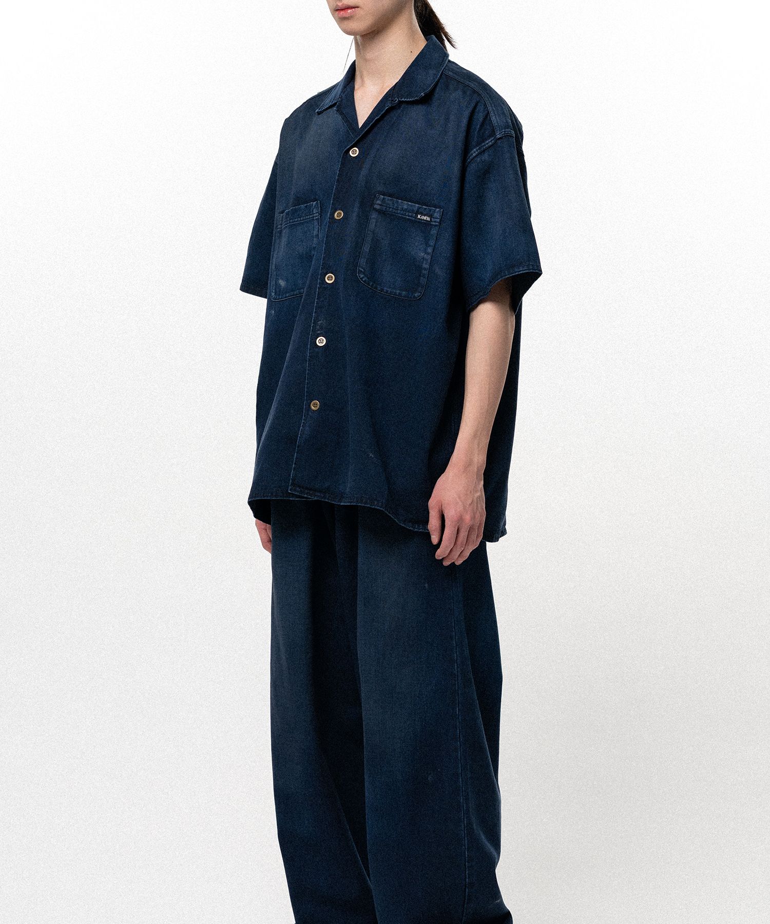 Tencel Denim Short Sleeve Work Shirt